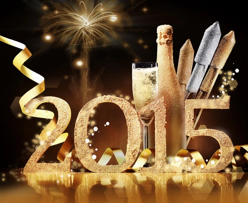 салют, новый год, праздник, веселье, желтые, бежевые, коричневые, шампанское